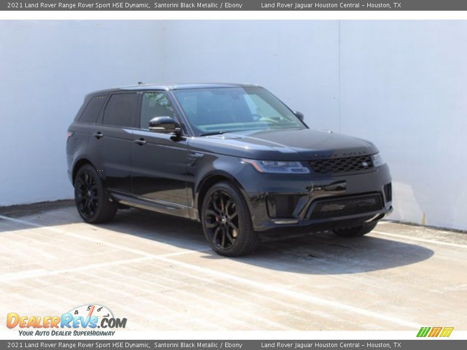 2021 Land Rover Range Rover Sport HSE Dynamic Santorini Black Metallic / Ebony Photo #4