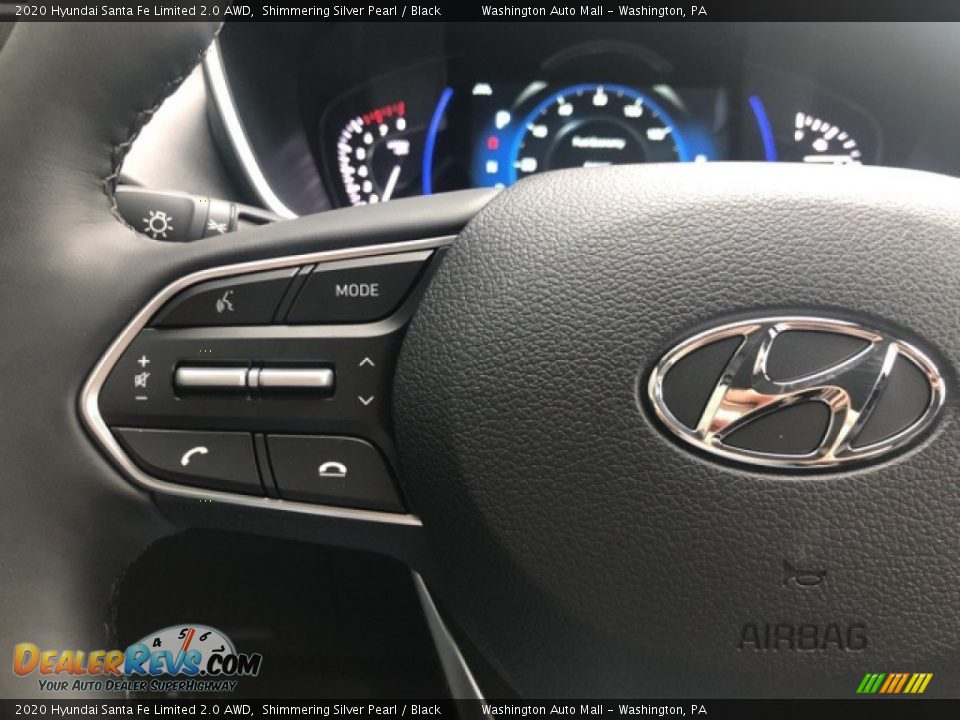 2020 Hyundai Santa Fe Limited 2.0 AWD Shimmering Silver Pearl / Black Photo #12