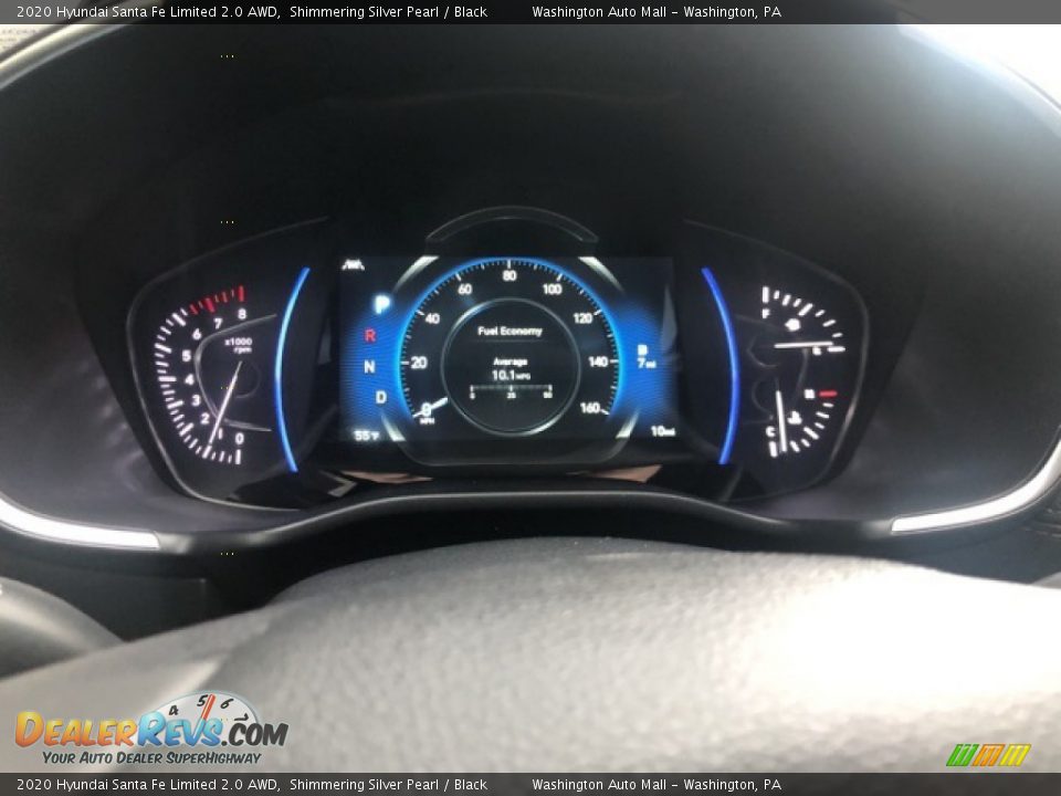 2020 Hyundai Santa Fe Limited 2.0 AWD Shimmering Silver Pearl / Black Photo #14