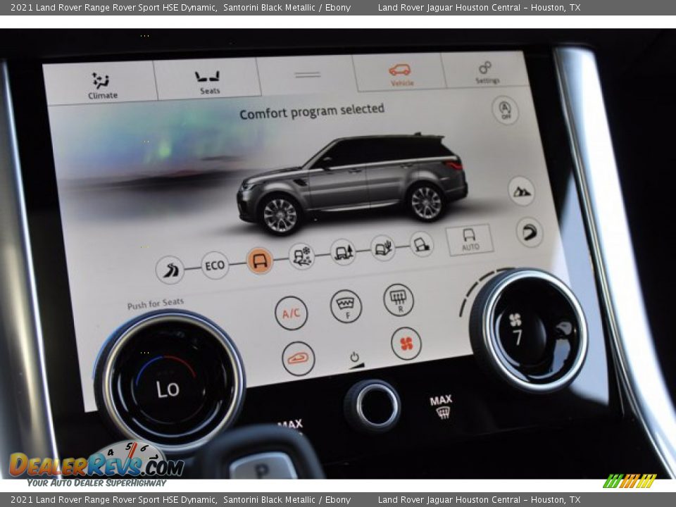 2021 Land Rover Range Rover Sport HSE Dynamic Santorini Black Metallic / Ebony Photo #17