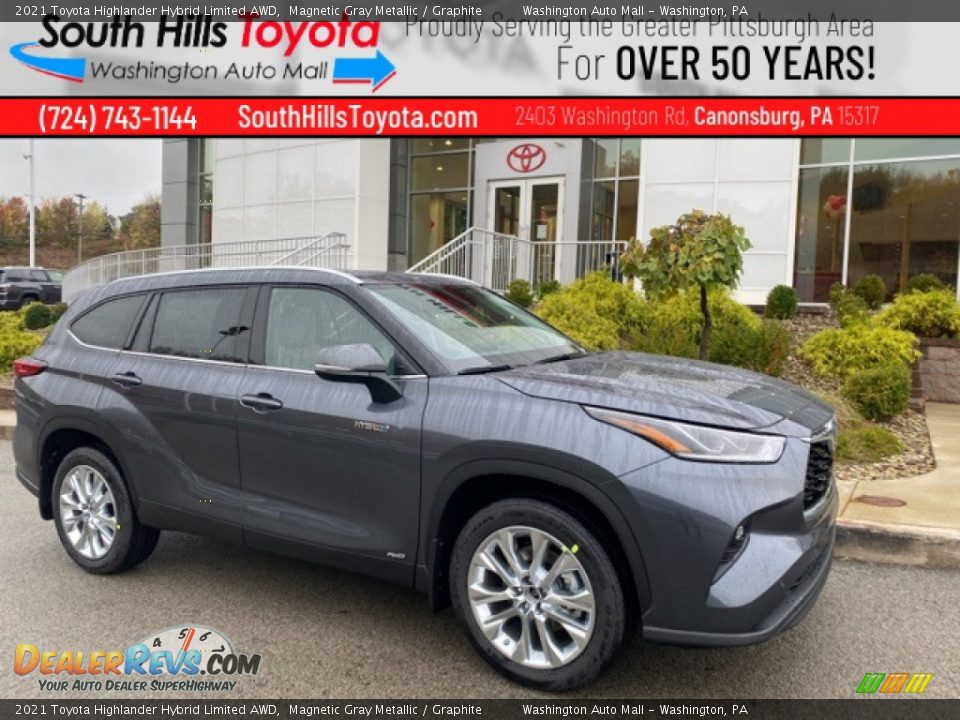 2021 Toyota Highlander Hybrid Limited AWD Magnetic Gray Metallic / Graphite Photo #1