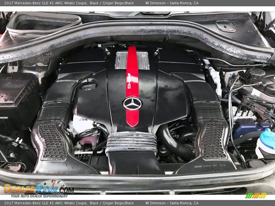2017 Mercedes-Benz GLE 43 AMG 4Matic Coupe Black / Ginger Beige/Black Photo #9
