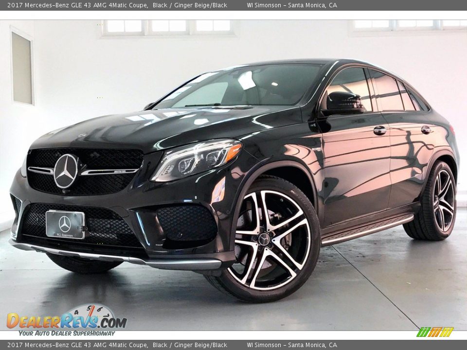 2017 Mercedes-Benz GLE 43 AMG 4Matic Coupe Black / Ginger Beige/Black Photo #12