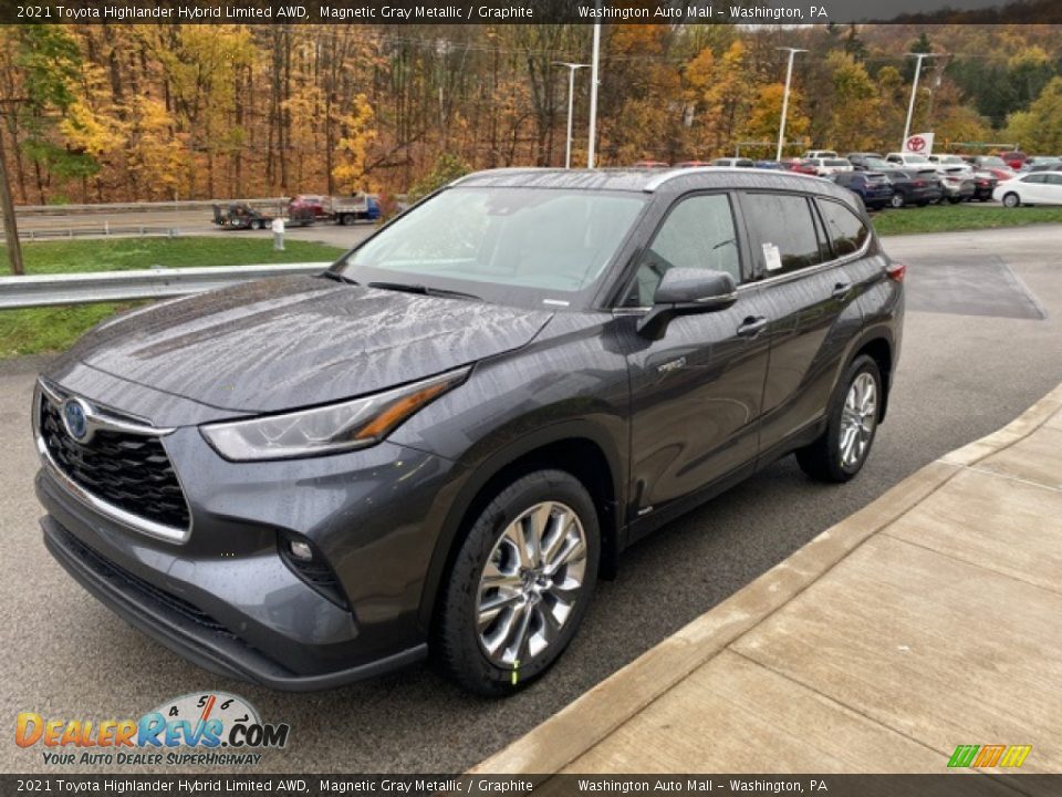 2021 Toyota Highlander Hybrid Limited AWD Magnetic Gray Metallic / Graphite Photo #14