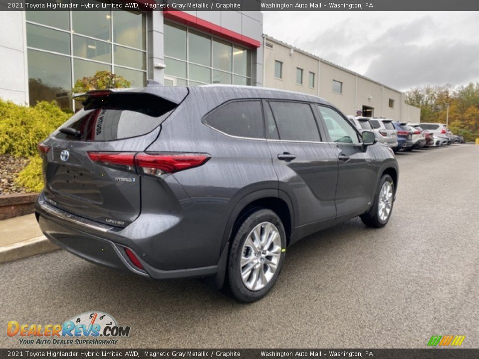 2021 Toyota Highlander Hybrid Limited AWD Magnetic Gray Metallic / Graphite Photo #16