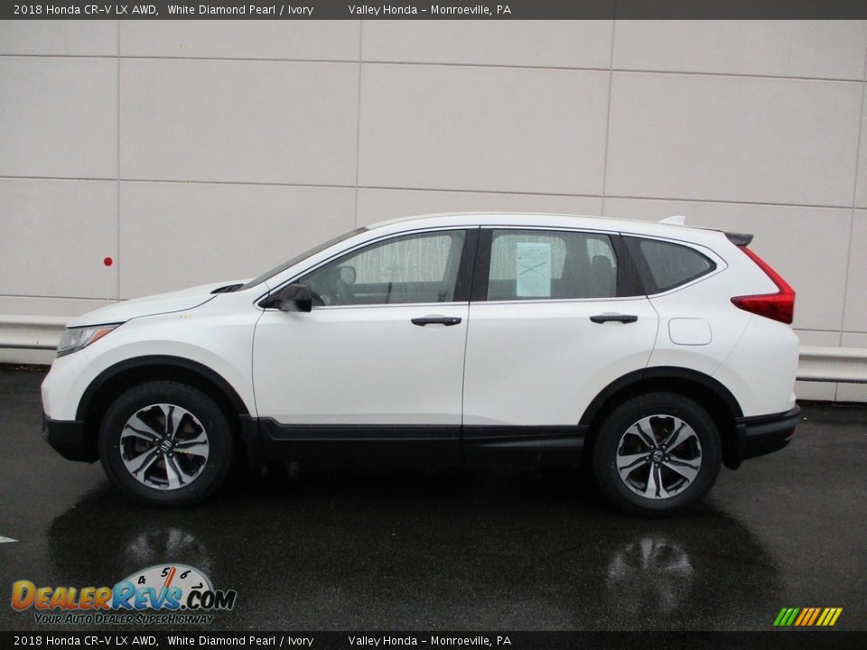 2018 Honda CR-V LX AWD White Diamond Pearl / Ivory Photo #2