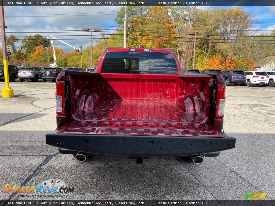 2021 Ram 1500 Big Horn Quad Cab 4x4 Delmonico Red Pearl / Diesel Gray/Black Photo #4