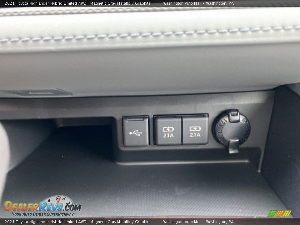 2021 Toyota Highlander Hybrid Limited AWD Magnetic Gray Metallic / Graphite Photo #21