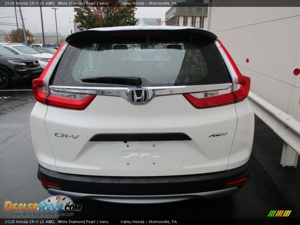 2018 Honda CR-V LX AWD White Diamond Pearl / Ivory Photo #4