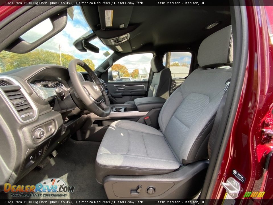 2021 Ram 1500 Big Horn Quad Cab 4x4 Delmonico Red Pearl / Diesel Gray/Black Photo #6