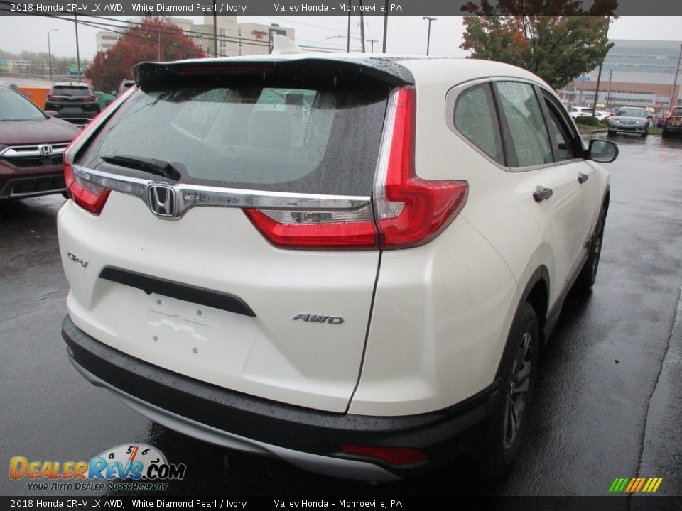 2018 Honda CR-V LX AWD White Diamond Pearl / Ivory Photo #5