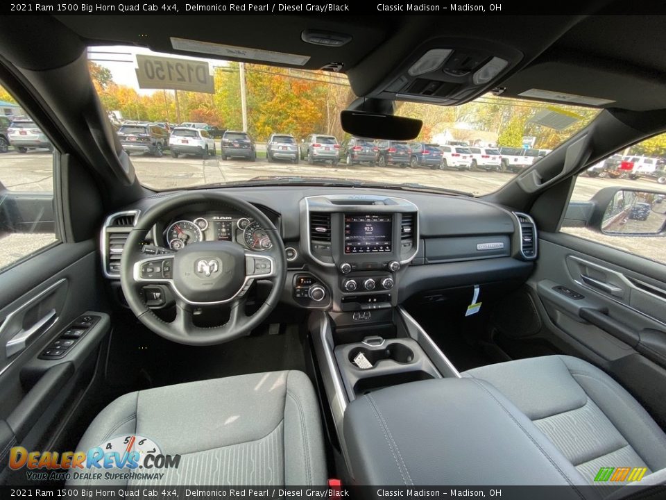 2021 Ram 1500 Big Horn Quad Cab 4x4 Delmonico Red Pearl / Diesel Gray/Black Photo #7