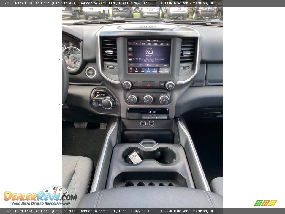 2021 Ram 1500 Big Horn Quad Cab 4x4 Delmonico Red Pearl / Diesel Gray/Black Photo #9