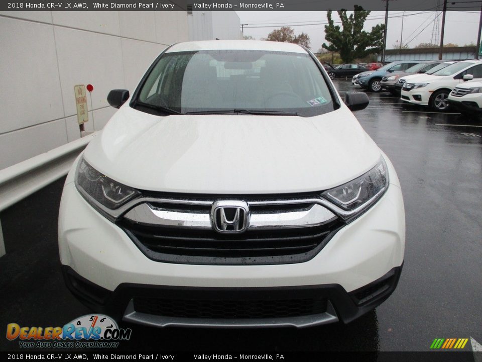 2018 Honda CR-V LX AWD White Diamond Pearl / Ivory Photo #8