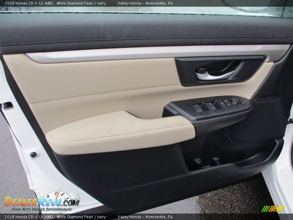 2018 Honda CR-V LX AWD White Diamond Pearl / Ivory Photo #10