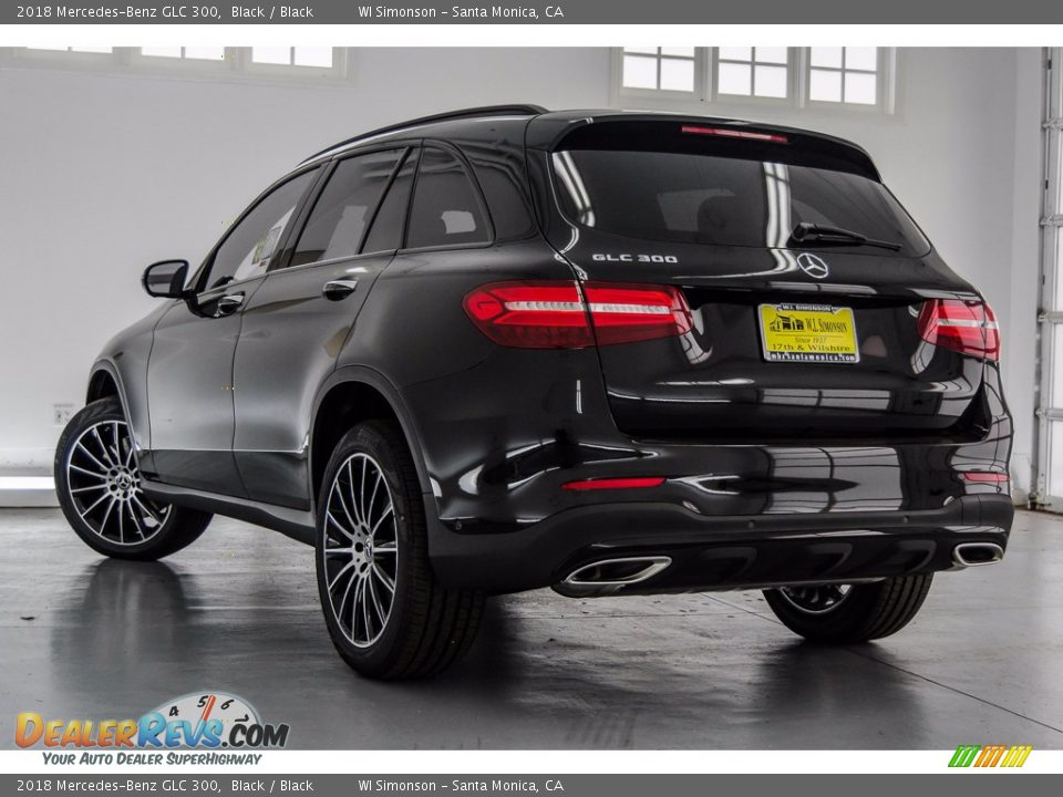 2018 Mercedes-Benz GLC 300 Black / Black Photo #3