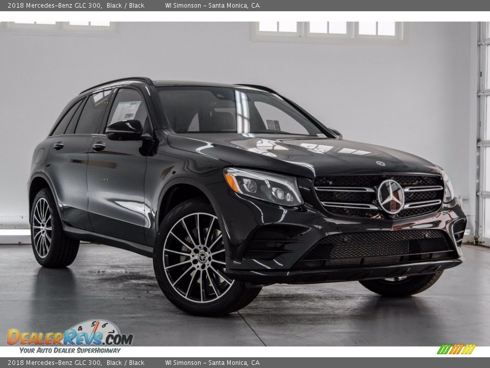 2018 Mercedes-Benz GLC 300 Black / Black Photo #12