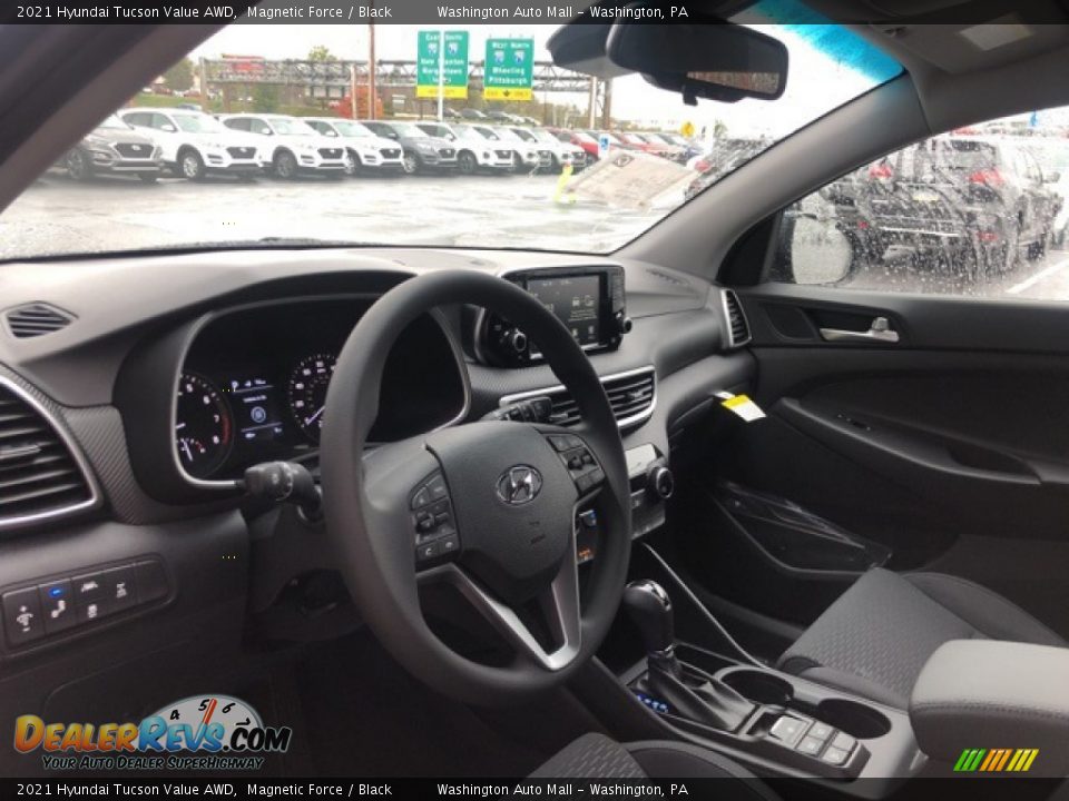 Black Interior - 2021 Hyundai Tucson Value AWD Photo #6