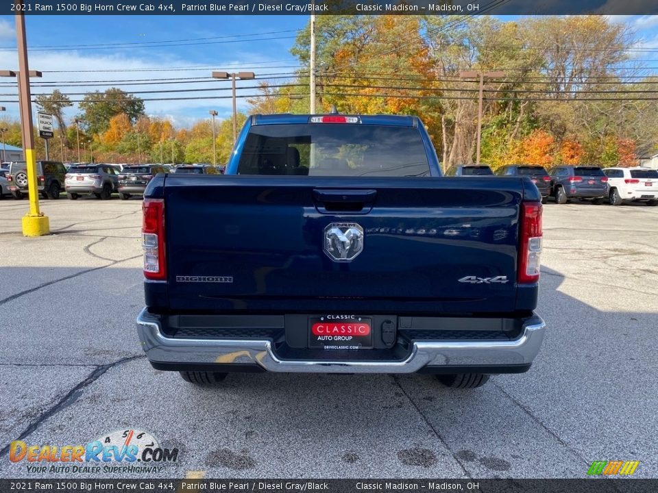 2021 Ram 1500 Big Horn Crew Cab 4x4 Patriot Blue Pearl / Diesel Gray/Black Photo #5
