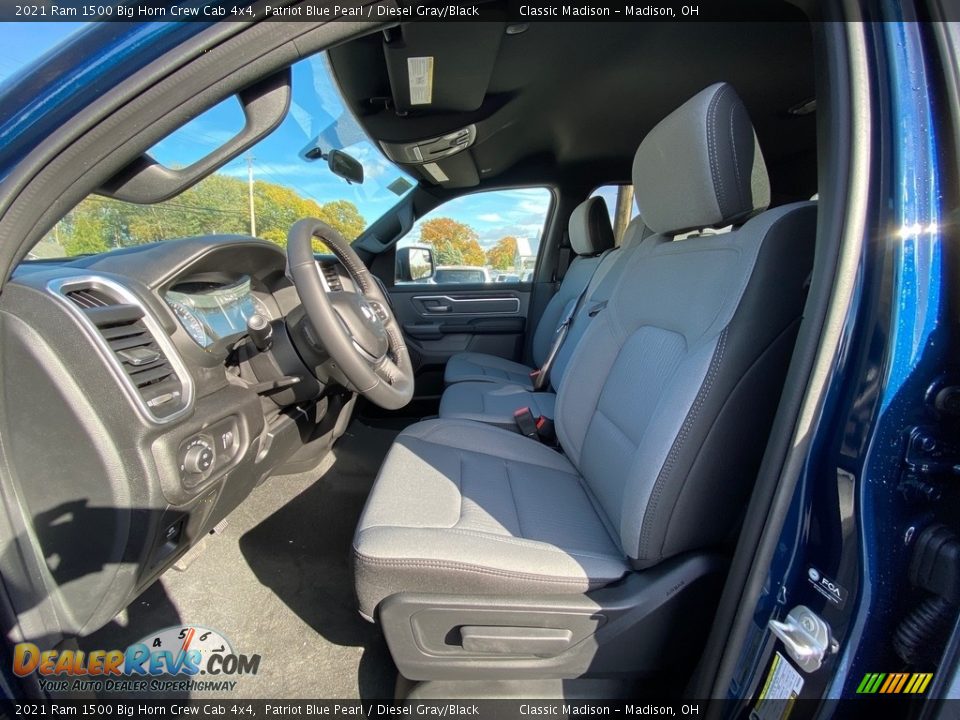 2021 Ram 1500 Big Horn Crew Cab 4x4 Patriot Blue Pearl / Diesel Gray/Black Photo #8