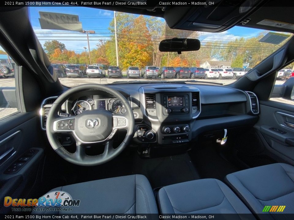 2021 Ram 1500 Big Horn Crew Cab 4x4 Patriot Blue Pearl / Diesel Gray/Black Photo #9