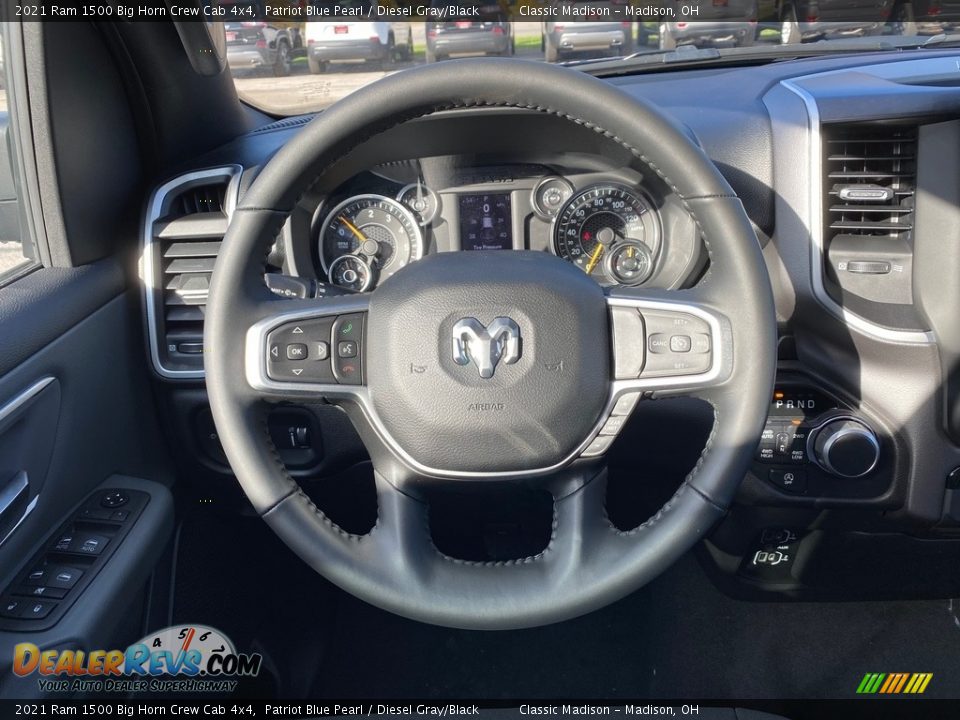 2021 Ram 1500 Big Horn Crew Cab 4x4 Patriot Blue Pearl / Diesel Gray/Black Photo #11