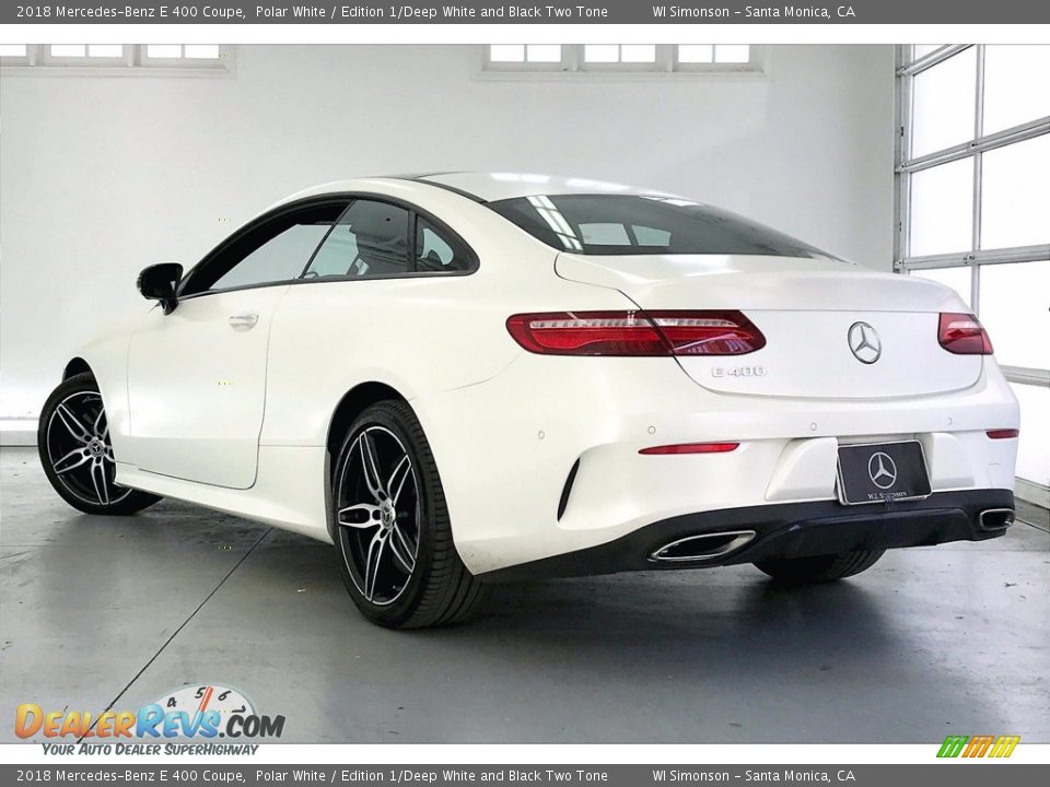 2018 Mercedes-Benz E 400 Coupe Polar White / Edition 1/Deep White and Black Two Tone Photo #10