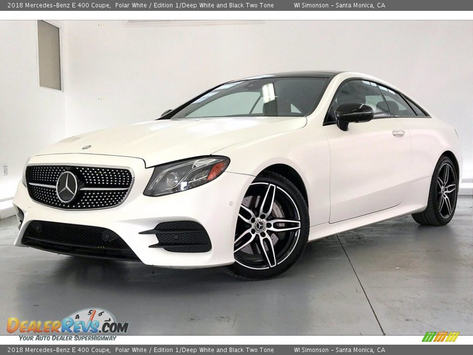 Front 3/4 View of 2018 Mercedes-Benz E 400 Coupe Photo #12