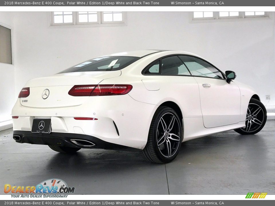 2018 Mercedes-Benz E 400 Coupe Polar White / Edition 1/Deep White and Black Two Tone Photo #13