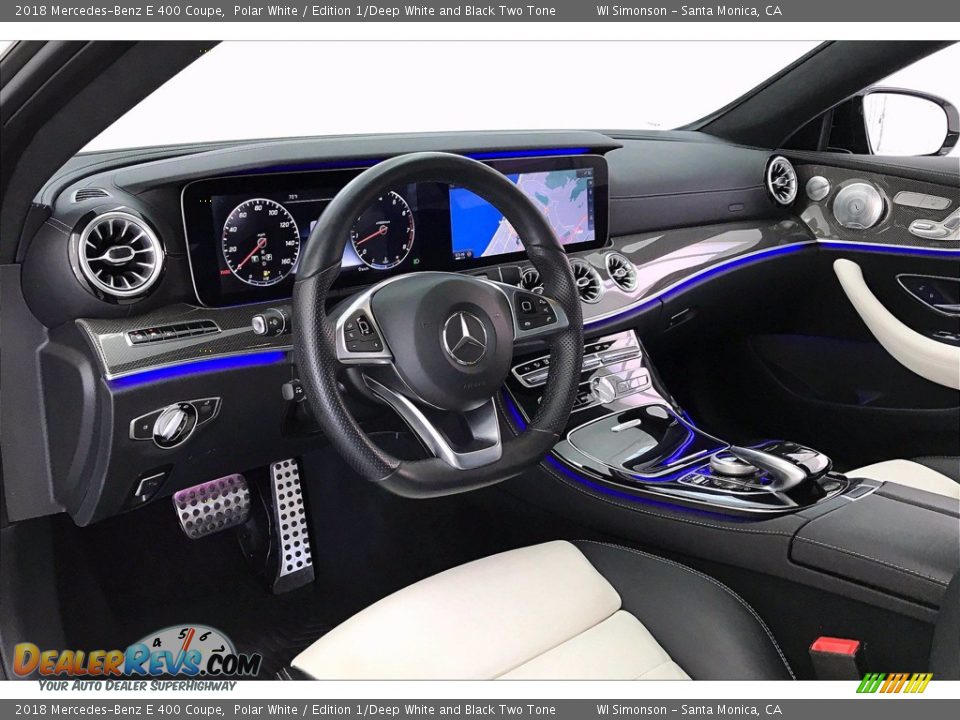 Edition 1/Deep White and Black Two Tone Interior - 2018 Mercedes-Benz E 400 Coupe Photo #14