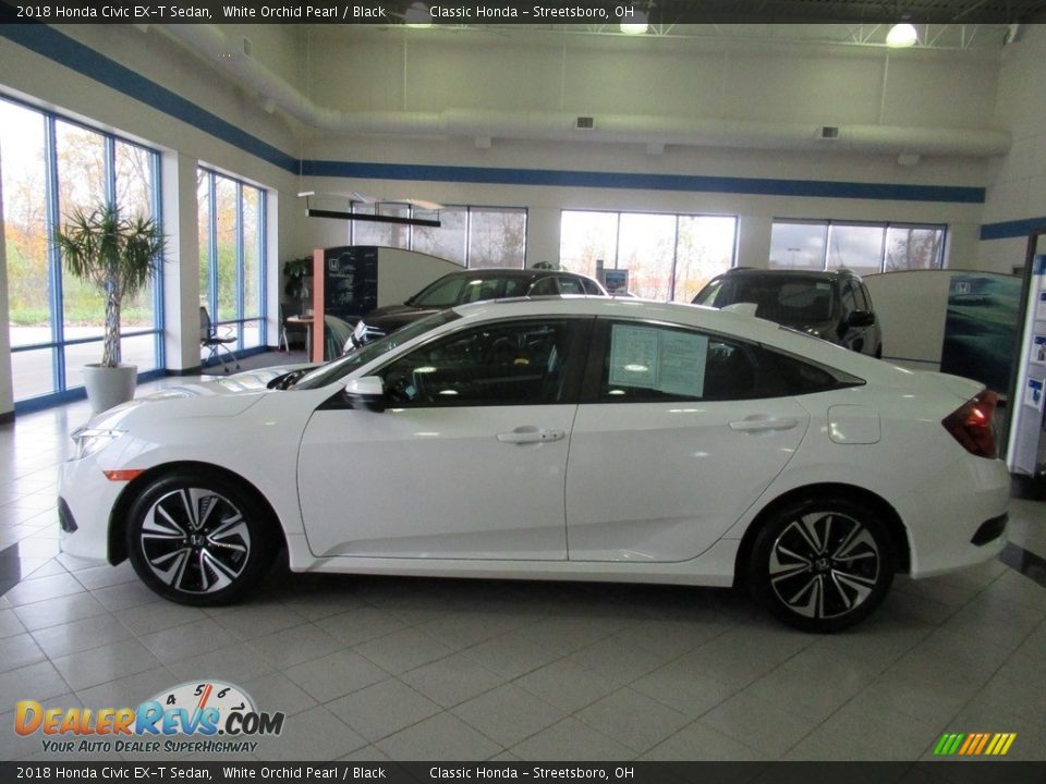 2018 Honda Civic EX-T Sedan White Orchid Pearl / Black Photo #10