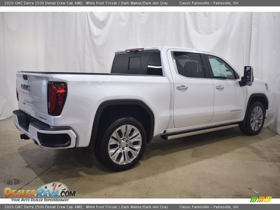 2020 GMC Sierra 1500 Denali Crew Cab 4WD White Frost Tricoat / Dark Walnut/Dark Ash Gray Photo #2