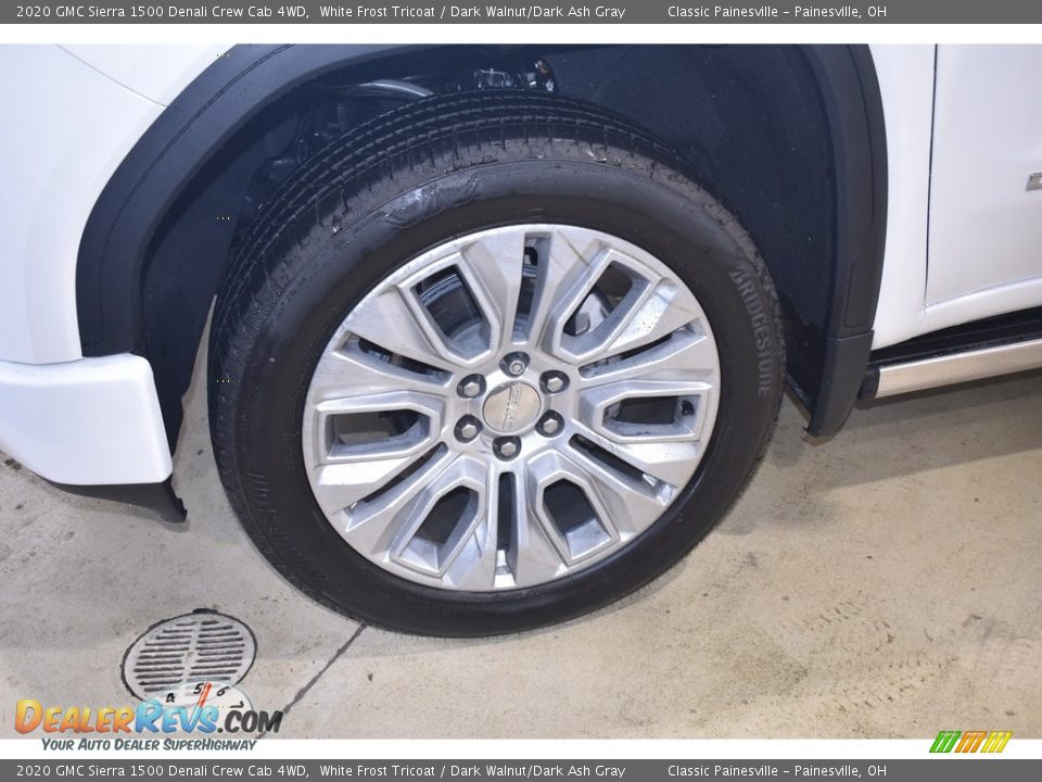 2020 GMC Sierra 1500 Denali Crew Cab 4WD White Frost Tricoat / Dark Walnut/Dark Ash Gray Photo #5