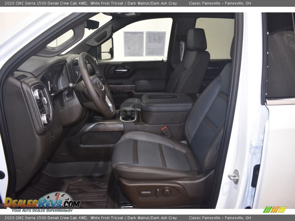 2020 GMC Sierra 1500 Denali Crew Cab 4WD White Frost Tricoat / Dark Walnut/Dark Ash Gray Photo #9