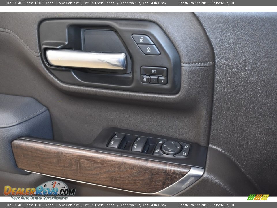 2020 GMC Sierra 1500 Denali Crew Cab 4WD White Frost Tricoat / Dark Walnut/Dark Ash Gray Photo #13