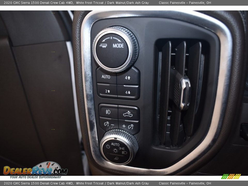 2020 GMC Sierra 1500 Denali Crew Cab 4WD White Frost Tricoat / Dark Walnut/Dark Ash Gray Photo #15