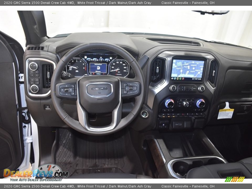 2020 GMC Sierra 1500 Denali Crew Cab 4WD White Frost Tricoat / Dark Walnut/Dark Ash Gray Photo #16