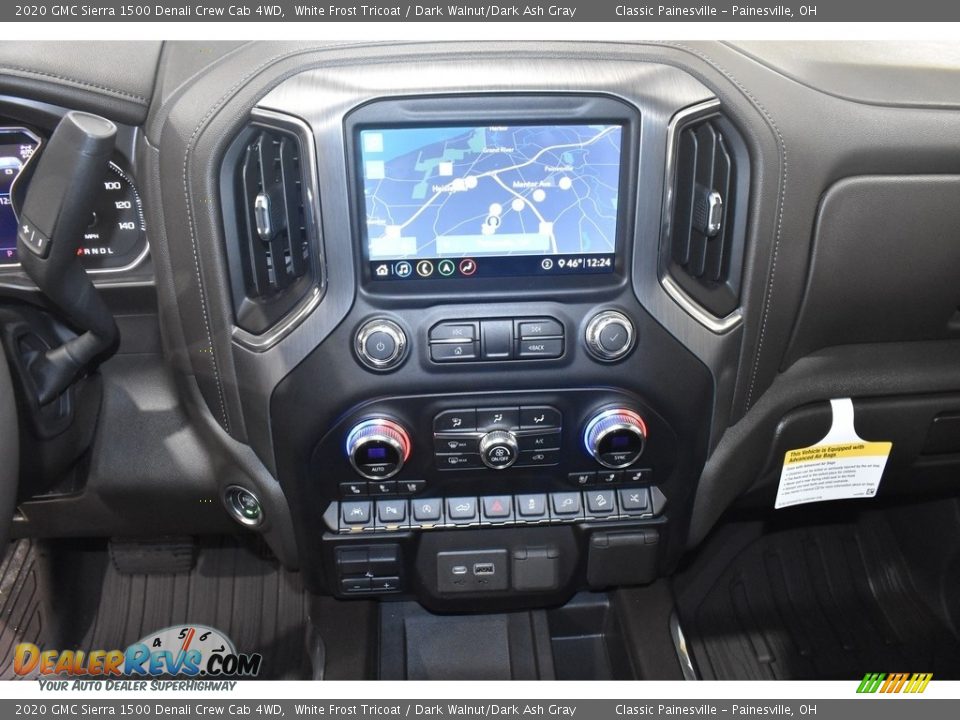 2020 GMC Sierra 1500 Denali Crew Cab 4WD White Frost Tricoat / Dark Walnut/Dark Ash Gray Photo #19