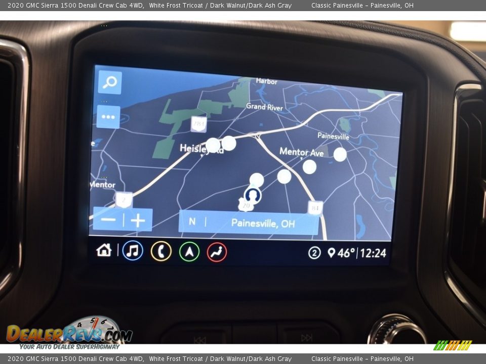 2020 GMC Sierra 1500 Denali Crew Cab 4WD White Frost Tricoat / Dark Walnut/Dark Ash Gray Photo #20