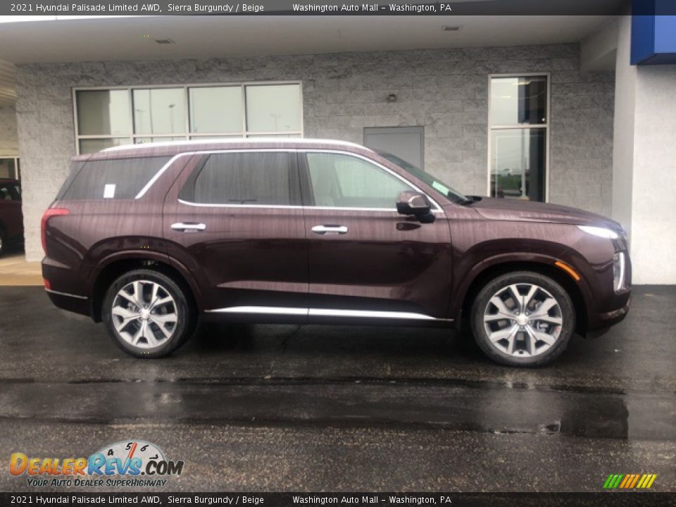 Sierra Burgundy 2021 Hyundai Palisade Limited AWD Photo #2