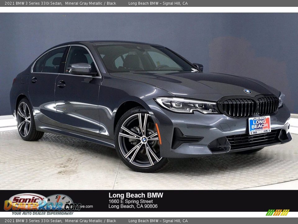 2021 BMW 3 Series 330i Sedan Mineral Gray Metallic / Black Photo #1
