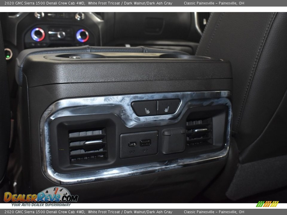 2020 GMC Sierra 1500 Denali Crew Cab 4WD White Frost Tricoat / Dark Walnut/Dark Ash Gray Photo #27