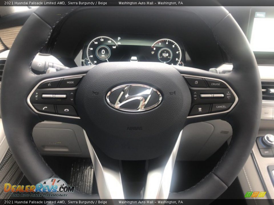 2021 Hyundai Palisade Limited AWD Steering Wheel Photo #11