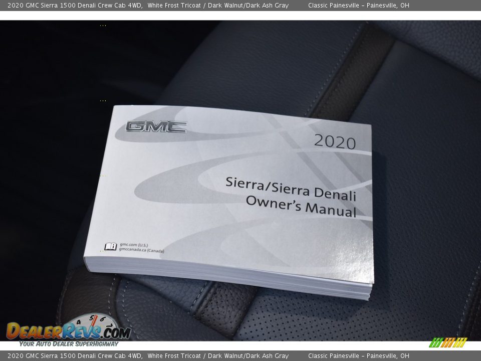 2020 GMC Sierra 1500 Denali Crew Cab 4WD White Frost Tricoat / Dark Walnut/Dark Ash Gray Photo #30