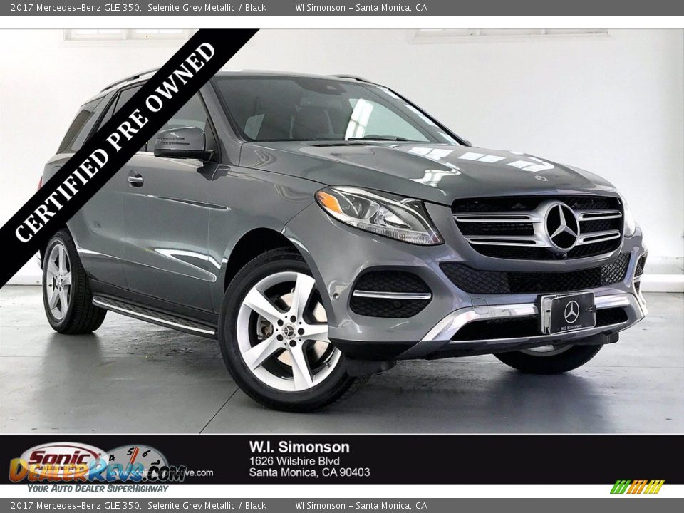 2017 Mercedes-Benz GLE 350 Selenite Grey Metallic / Black Photo #1