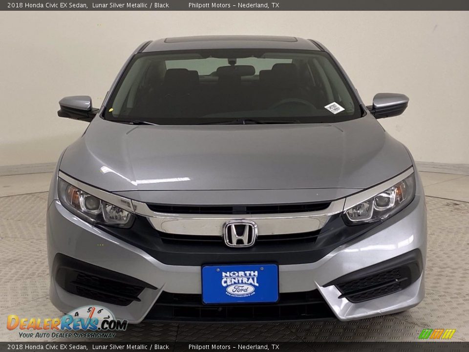 2018 Honda Civic EX Sedan Lunar Silver Metallic / Black Photo #2