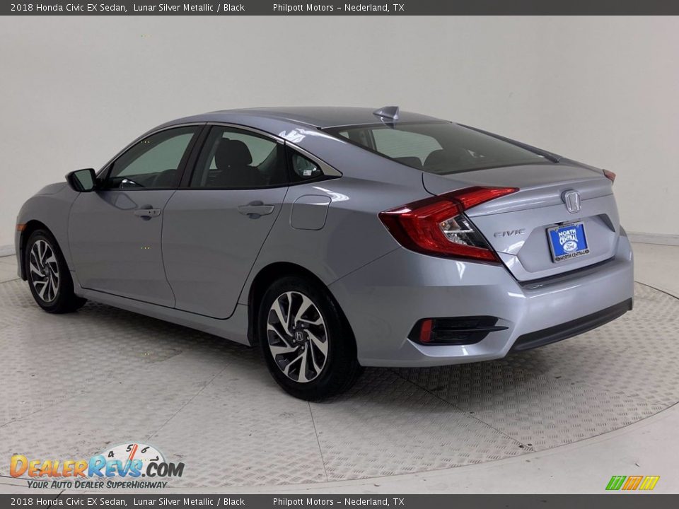 2018 Honda Civic EX Sedan Lunar Silver Metallic / Black Photo #5