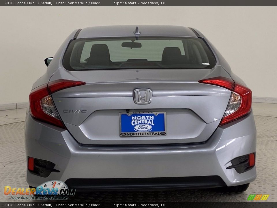 2018 Honda Civic EX Sedan Lunar Silver Metallic / Black Photo #6