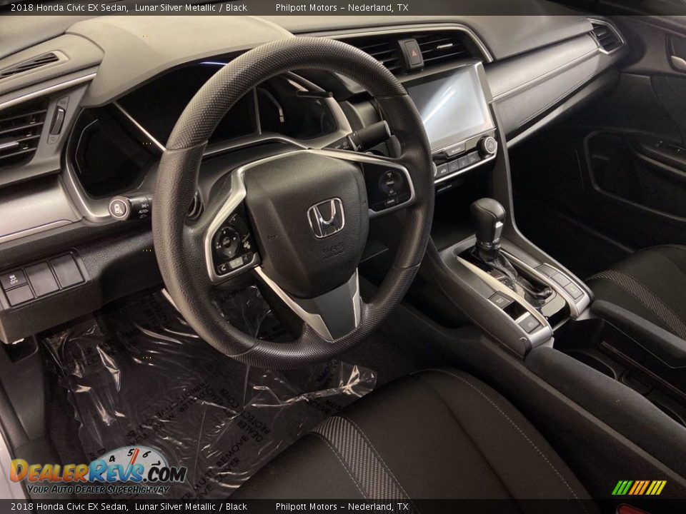 2018 Honda Civic EX Sedan Lunar Silver Metallic / Black Photo #11