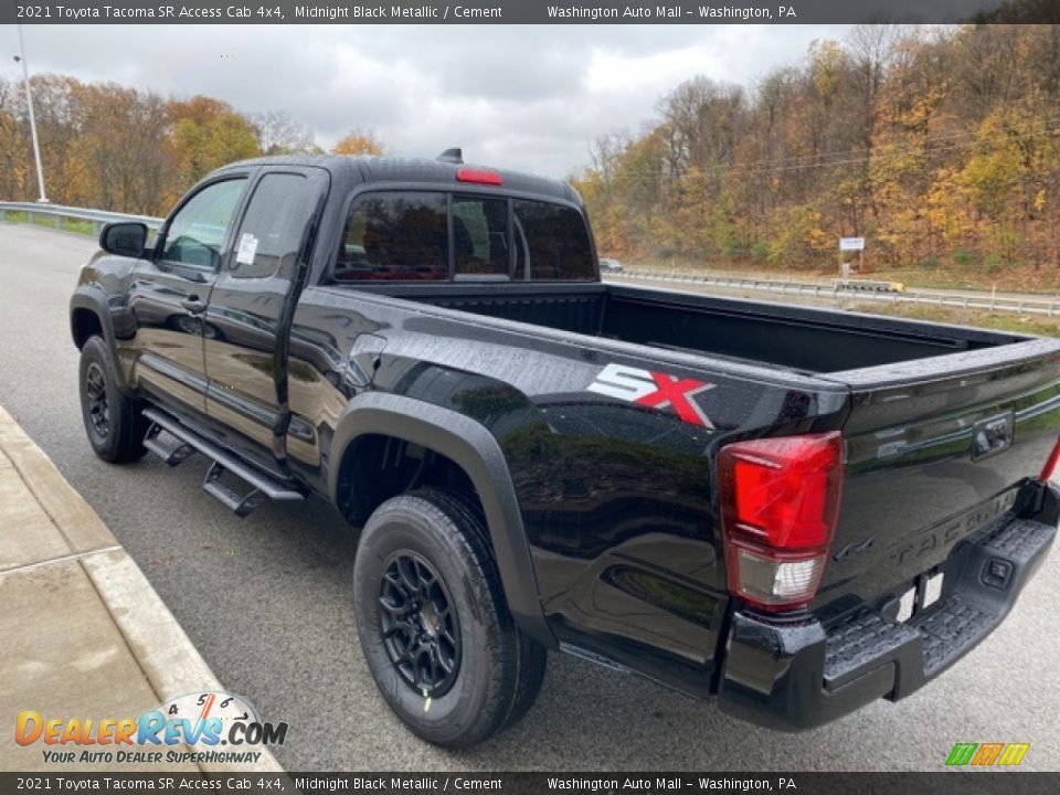 2021 Toyota Tacoma SR Access Cab 4x4 Midnight Black Metallic / Cement Photo #2